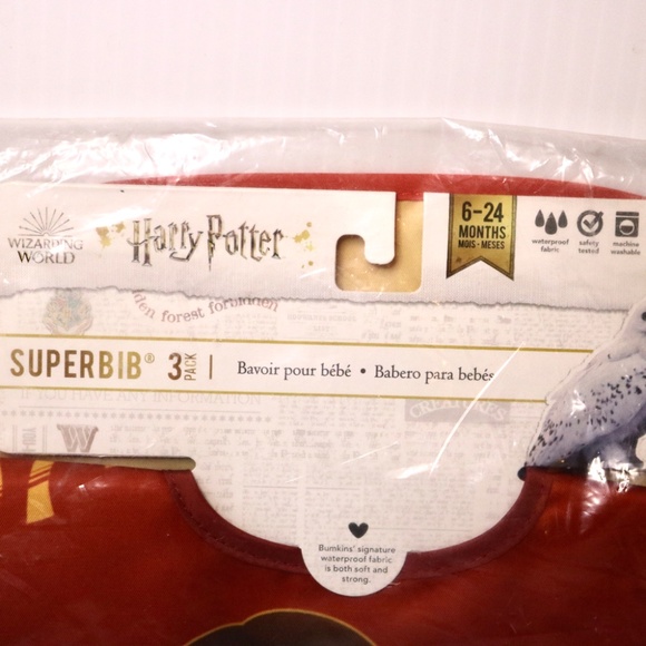 NEW 3-Pack Harry Potter Bibs by Bumkins - Picture 5 of 5
